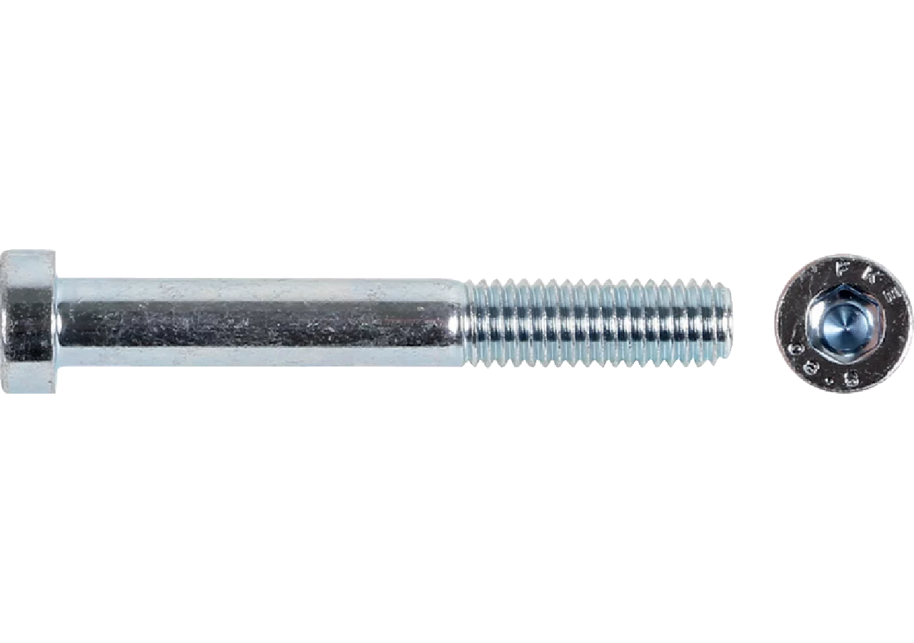 Zylinderschraube mit Innensechskant M8 x 40 mm, Güte 8.8 Stahl verzinkt, niedriger Kopf, DIN6912 GartenShop24