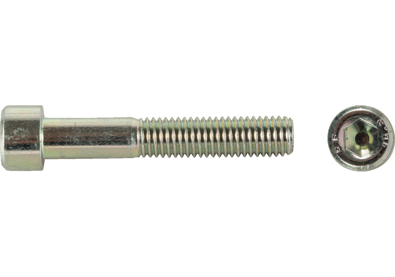 Zylinderschraube mit Innensechskant M10 x 60 mm, Güte 10.9 Stahl verzinkt, DIN912 GartenShop24