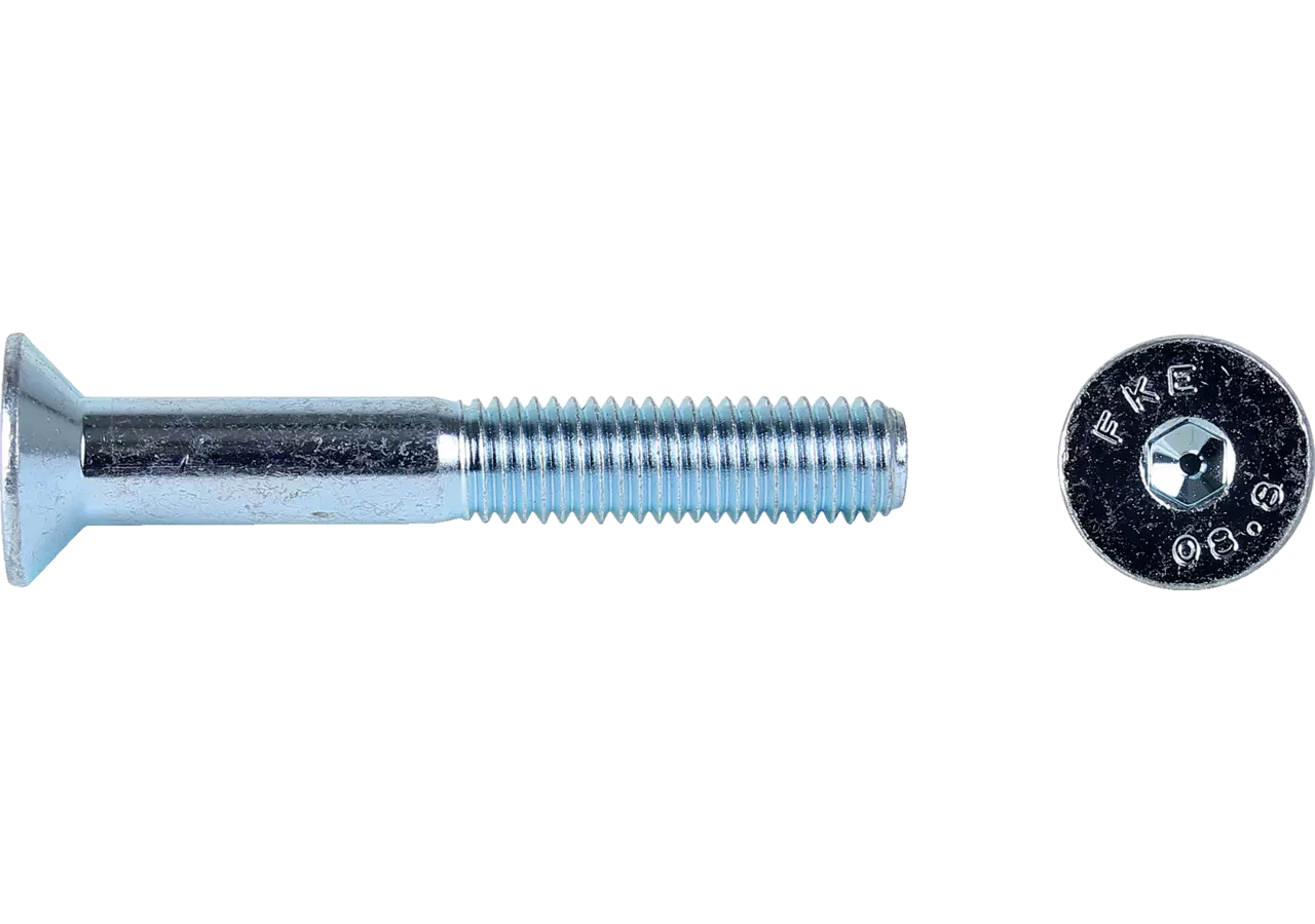 Senkkopfschraube mit Innensechskant M12 x 40 mm, Güte 8.8 Stahl verzinkt, DIN7991 GartenShop24