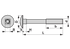 Flachrundschraube M10 x 50 mm, Güte 4.8, 100 Stück mit Mutter, Stahl verzinkt, DIN603 GartenShop24