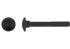 Flachrundschraube M10 x 25 mm, Güte 10.9 mit Vierkantansatz ohne Mutter, Stahl blank, DIN603 GartenShop24
