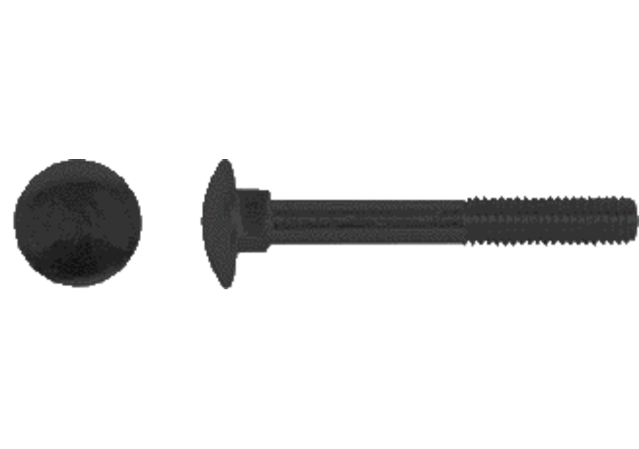 Flachrundschraube M10 x 90 mm, Güte 10.9 mit Vierkantansatz ohne Mutter, Stahl blank, DIN603 GartenShop24