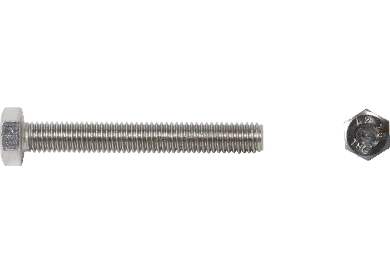 Sechskantschraube ohne Schaft M12 x 40 mm, V2A Edelstahl, DIN933 GartenShop24