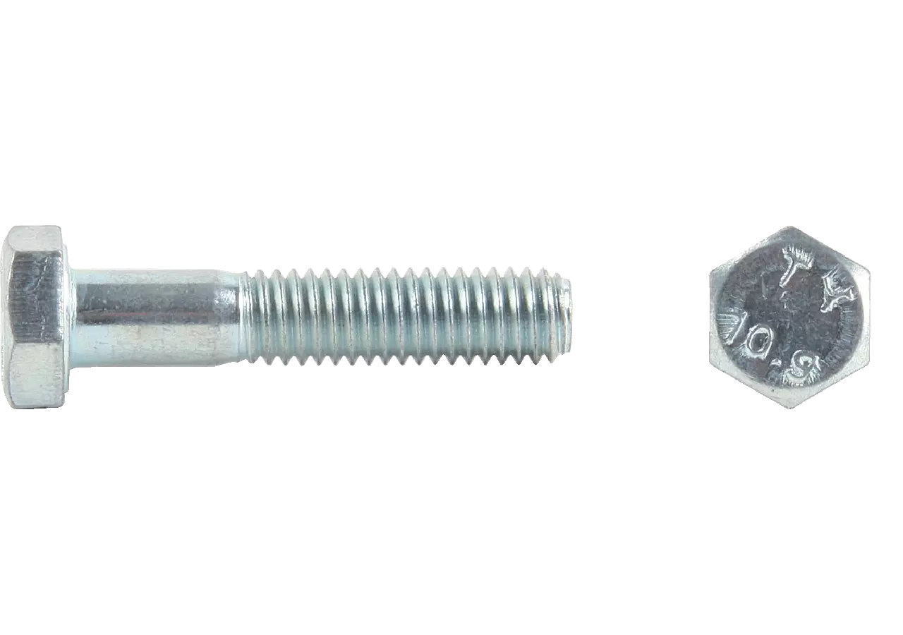 Sechskantschraube M12 x 50 mm, mit Schaft Güte 10.9 Stahl verzinkt, DIN931 GartenShop24
