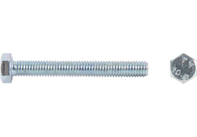 Sechskantschraube M12 x 65 mm, ohne Schaft Güte 10.9 Stahl verzinkt, DIN933 GartenShop24
