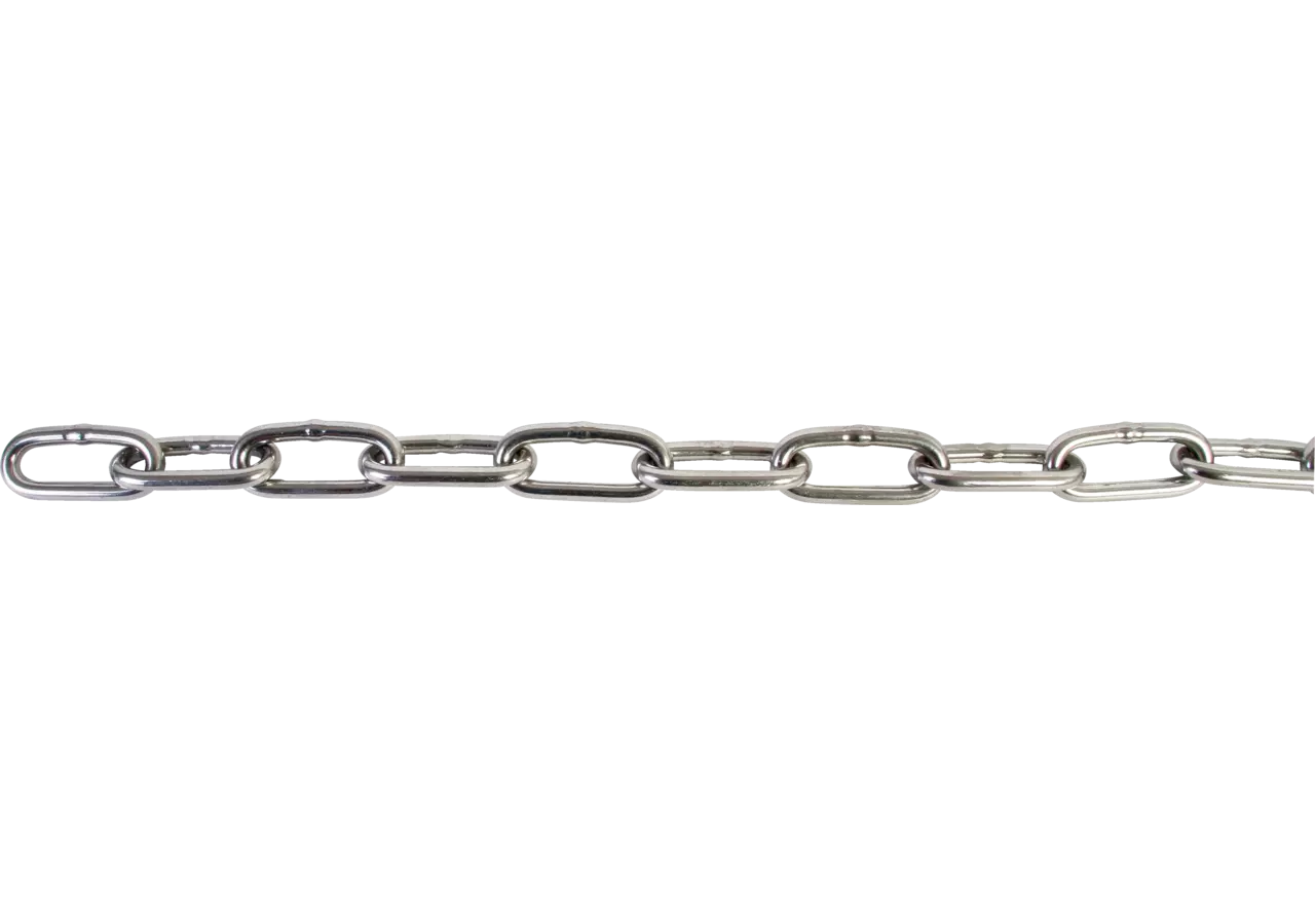 Edelstahlkette 2 x 22 mm, langgliedrig, V4A DIN5685-1 GartenShop24