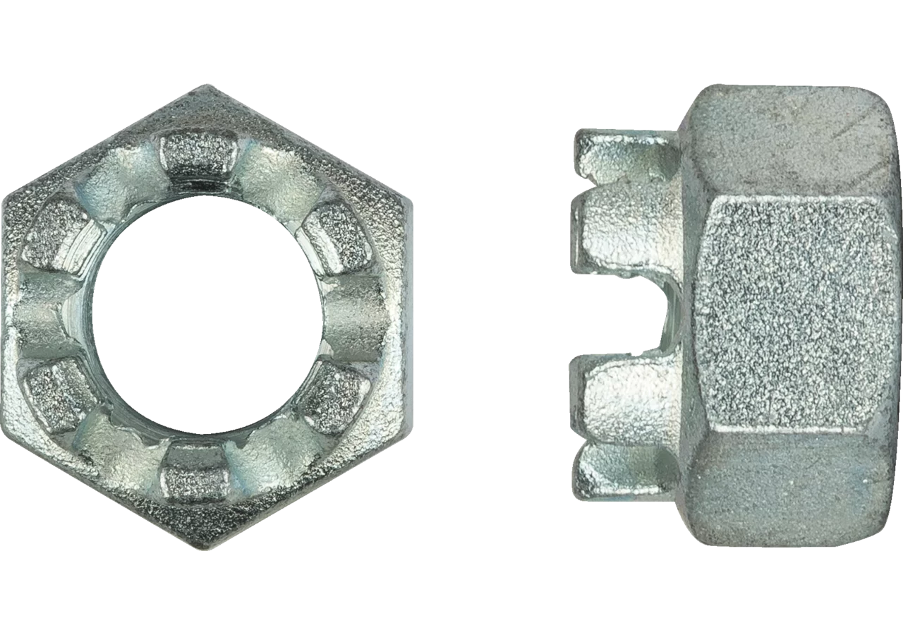 Kronenmutter M16, Güte 8, hohe Form Stahl verzinkt, DIN935 GartenShop24