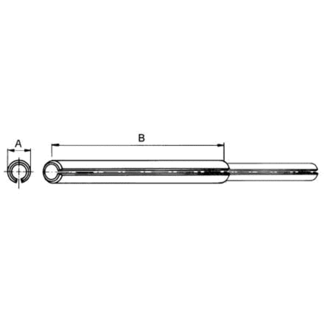 Spannhülse / Spannstifte 5 x 60 x 3,4 mm, schwere Ausführung, Stahl blank, DIN 1481/EN ISO 8752, 10 Stück GartenShop24 - Hochwertige Gartengeräte