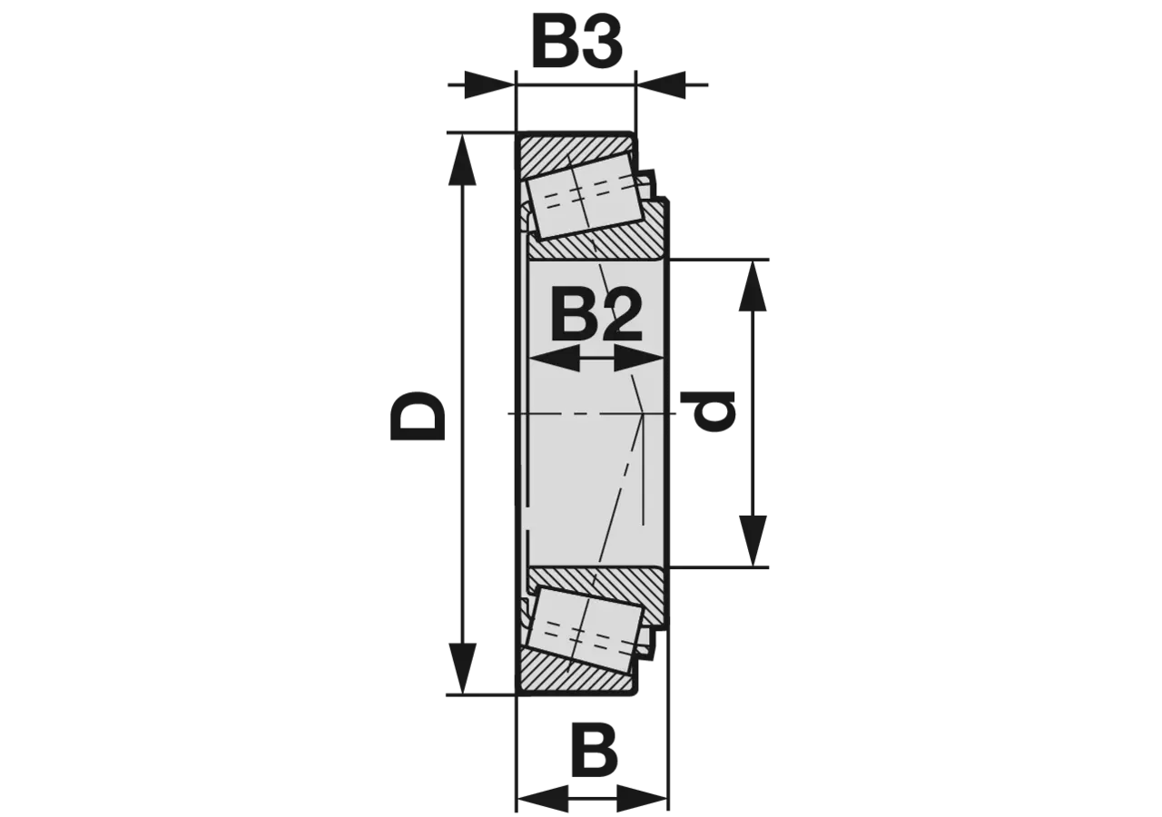 Kegelrollenlager 30304 A zerlegbar, nach DIN720 INA FAG