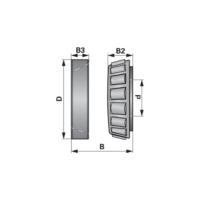 INA FAG Kegelrollenlager 30208 A zerlegbar, nach DIN720 30208-A – KEGELROLLENLAGER BAUREIHE 302