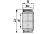 Gelenklager GE 50 UK 2RS nach DIN/ISO 12 240-1 INA FAG