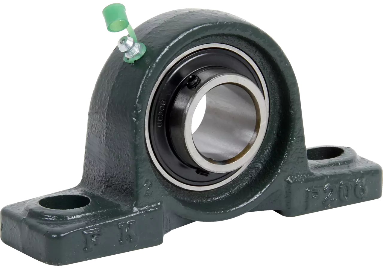 Stehlager UCP 208 rechteckig, zweiloch, Gewindestift am Innenring GartenShop24