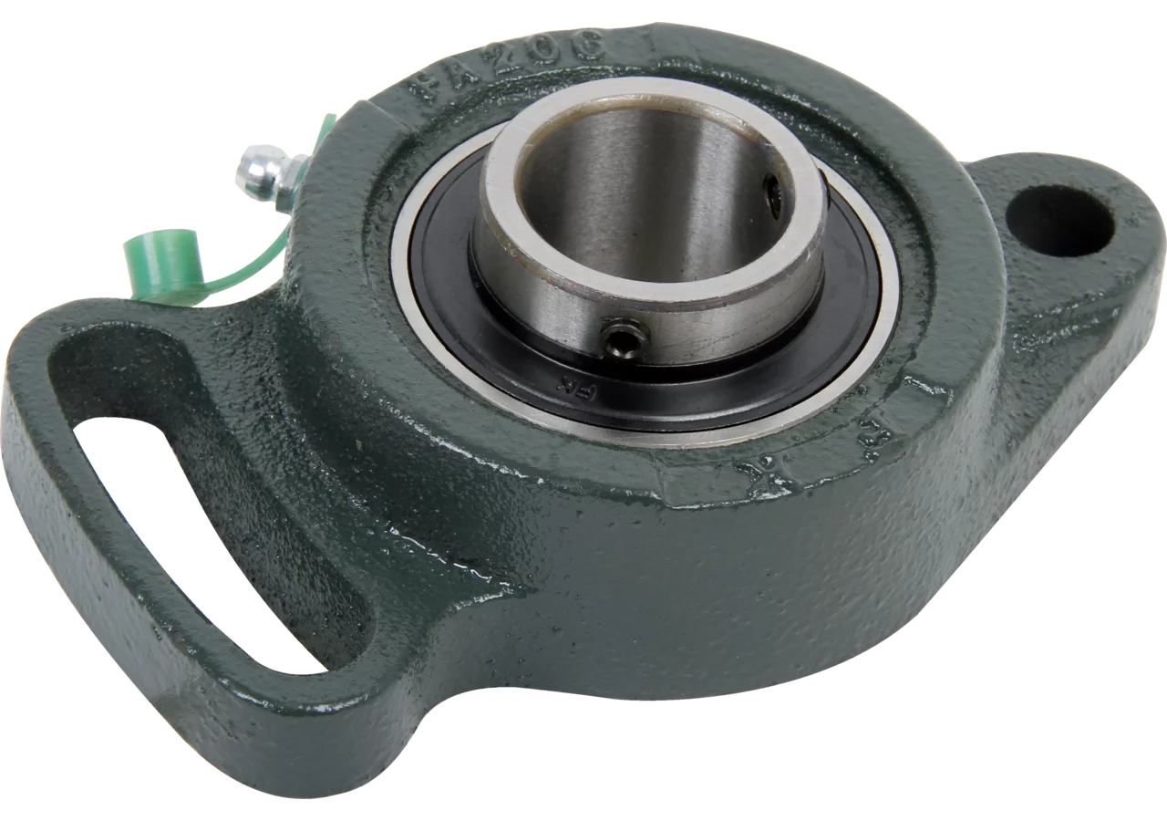 Flanschlager UCFA 207 rechteckig, zweiloch, Gewindestift am Innenring GartenShop24