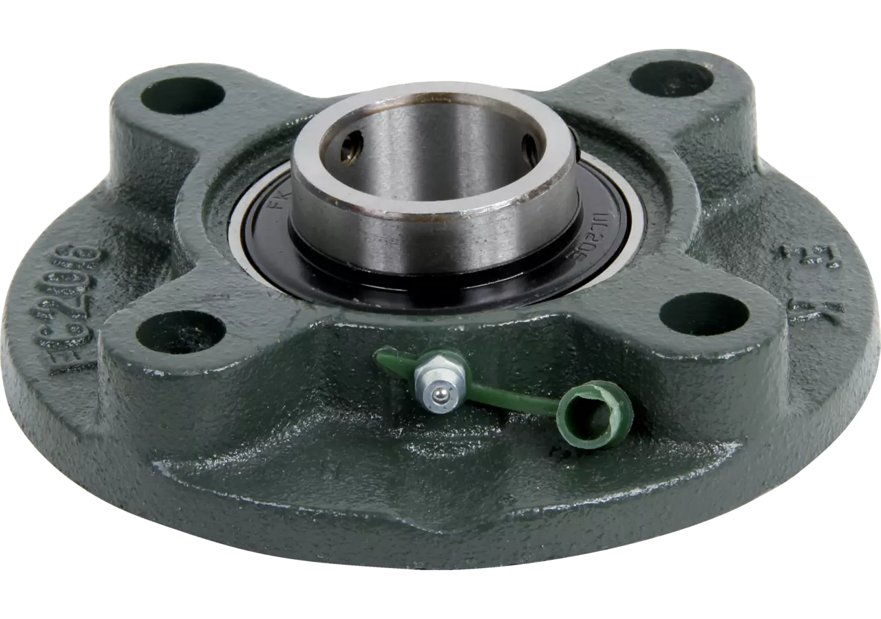 Flanschlager UCFC 212 rund, vierloch, Gewindestift am Innenring GartenShop24