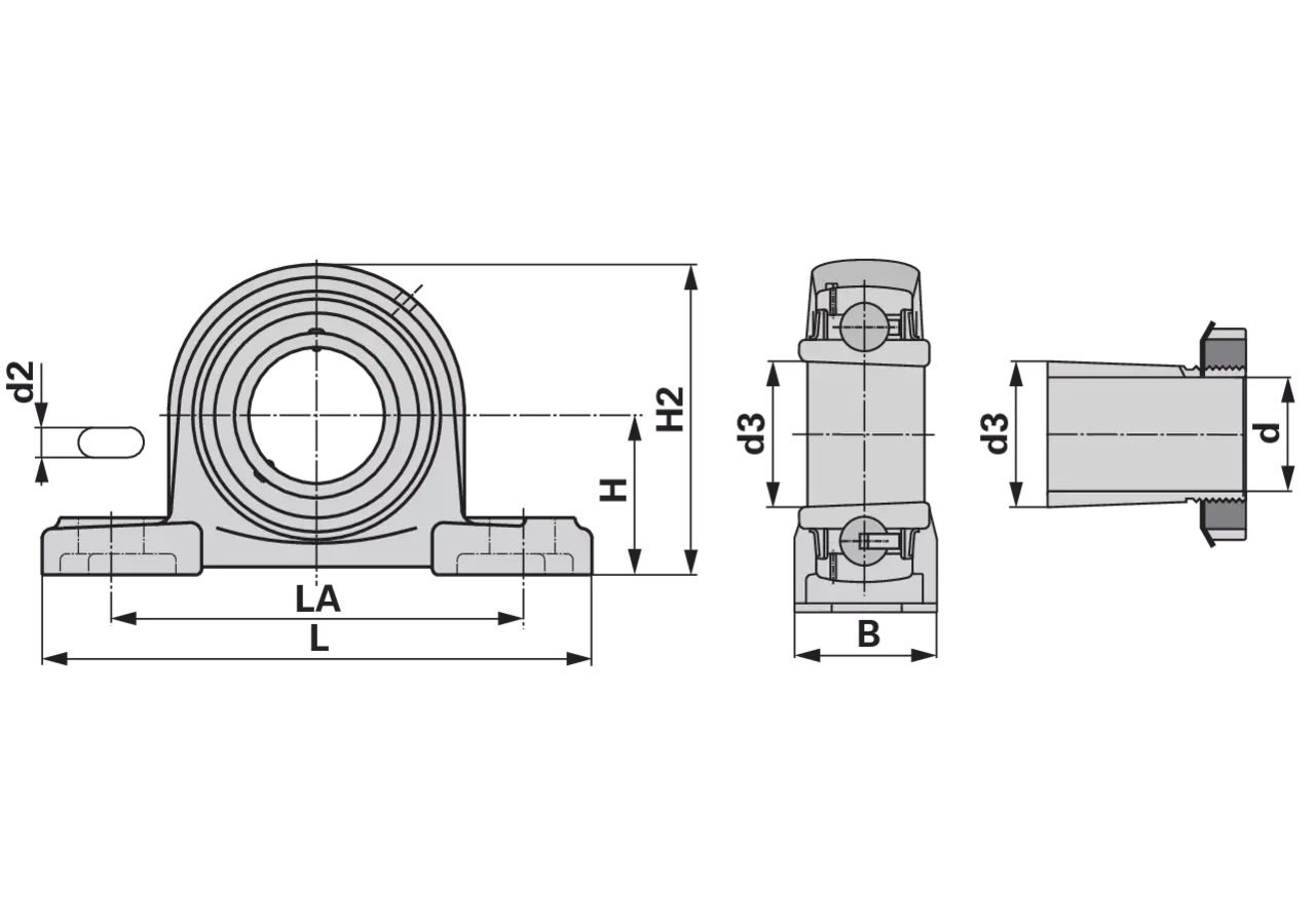 Stehlager UKP 212 rechteckig, zweiloch ohne Spannhülse GartenShop24