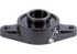 Flanschlager UCFL 203 Black-Series, rechteckig, zweiloch, Gewindestift am Innenring INA FAG