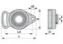 Flanschlager UCFA 205 Black-Series, rechteckig, zweiloch, Gewindestift am Innenring INA FAG