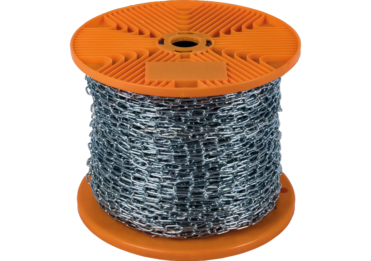 Normkette 1,6 x 13,0 x 7,2 mm, Rolle, langgliedrig, 150 m Stahl verzinkt Robur