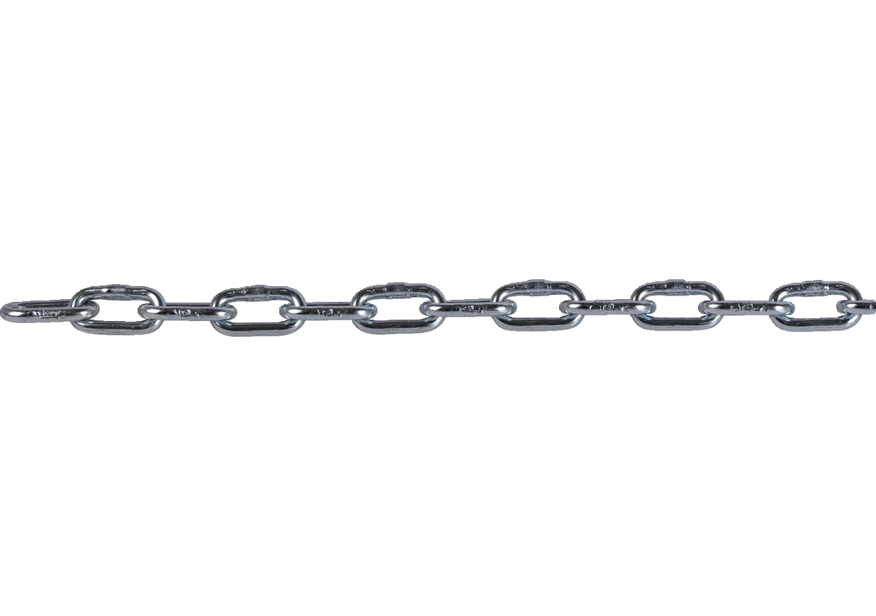 Normkette 5,8 x 28,0 x 22,7 mm, Rolle, langgliedrig, 25 m Stahl verzinkt Robur