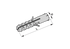 Nylondübel Dm 12 x 60 mm 25 Stück GartenShop24