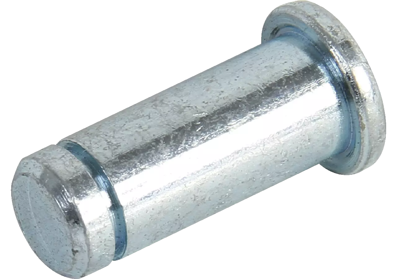 Bundbolzen 5 x 12,5 mm, mit Nut Stahl verzinkt, DIN1434 GartenShop24