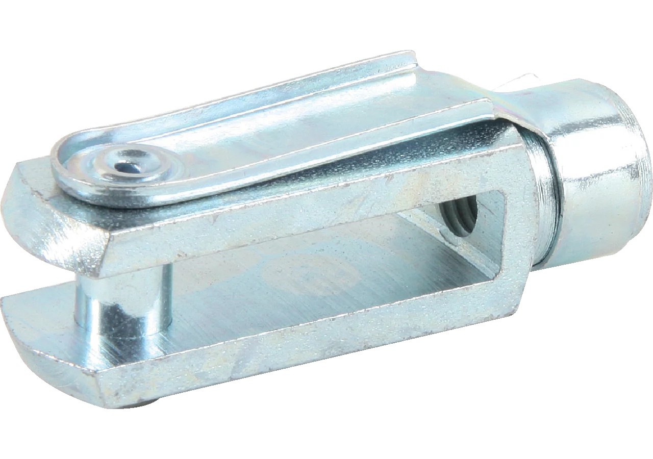 Gabelkopf M12 x 48 mm, mit Federklappbolzen Stahl verzinkt, DIN71752 GartenShop24