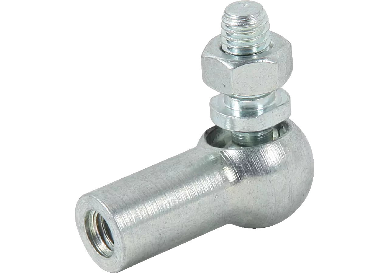 Winkelgelenk Dm 19 mm mit M14 x 1,5 Gewinde, ohne Sicherungsbügel Stahl verzinkt, DIN71802-A GartenShop24