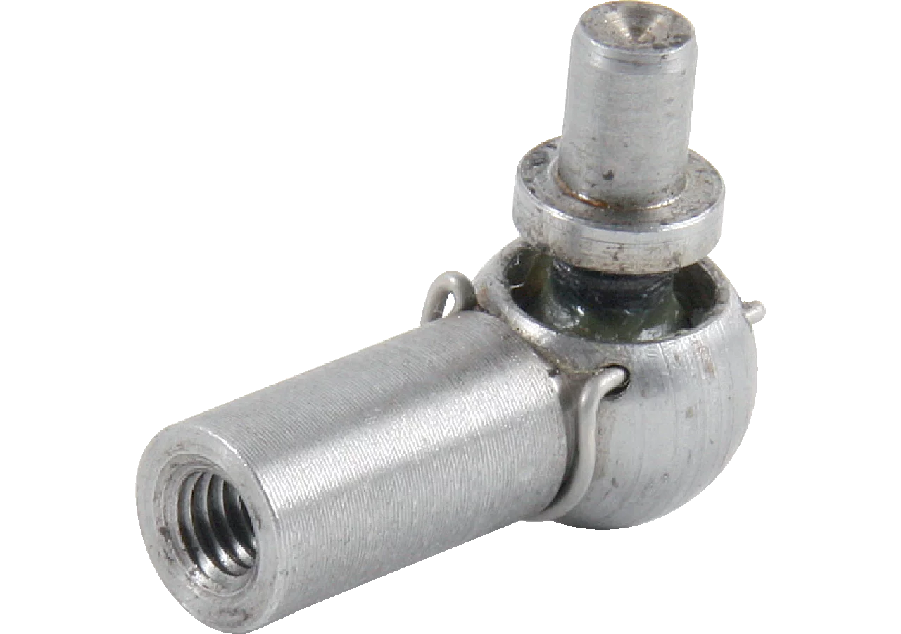 Winkelgelenk Dm 16 mm mit M10 Gewinde, und Sicherungsbügel Stahl verzinkt, DIN71802-BS GartenShop24