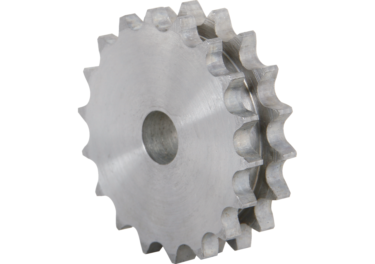 Kettenradscheibe ASA duplex, 1 1/4 x 3/4 Zoll, 45 Zähne C45, DIN8188 GartenShop24
