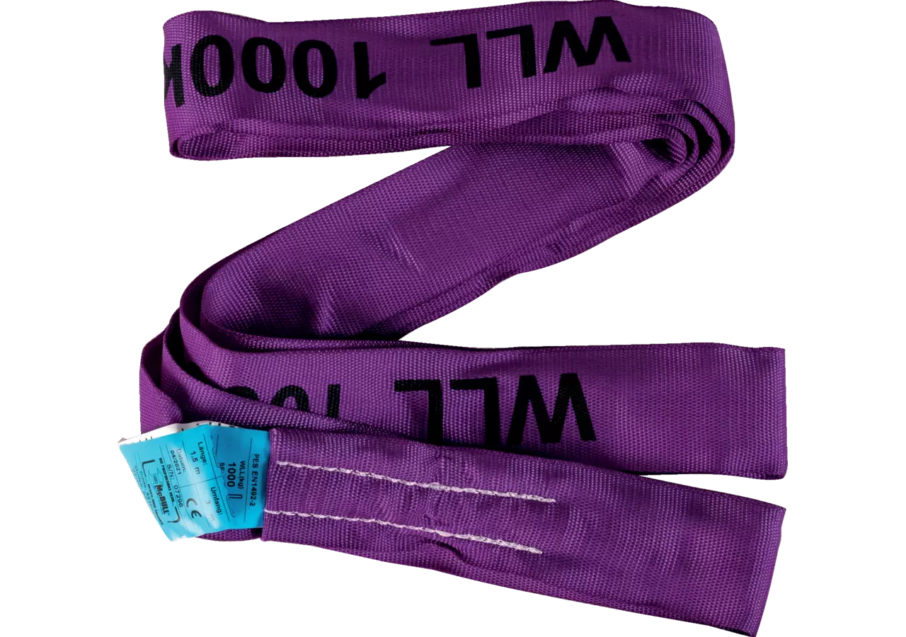 Rundschlinge Violett 1 t, Umfang - 2 m, Breite 37 mm McBull