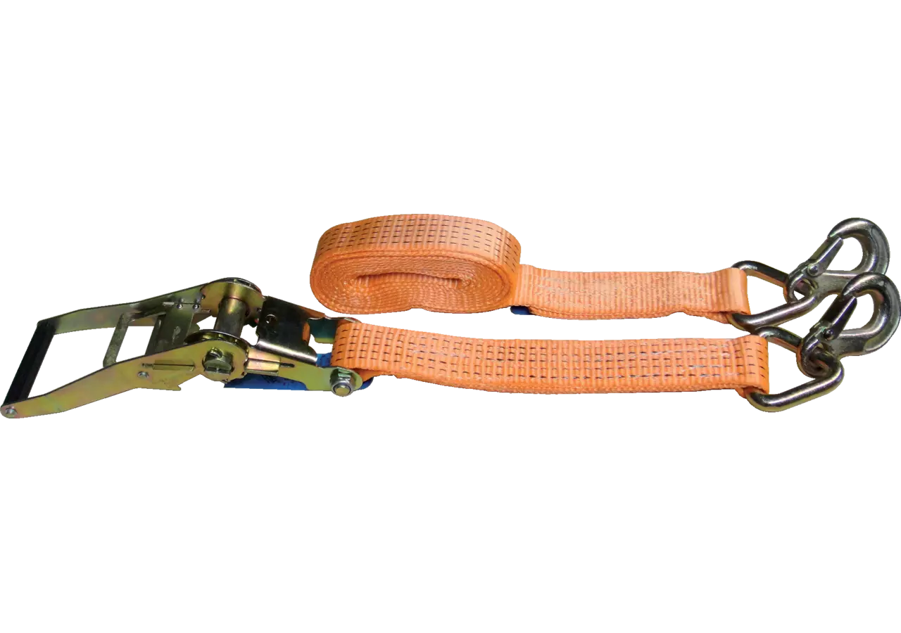Zurrgurt ZKA50 6 Meter mit Ratsch und Karabinerhaken, 2-teilig nach EN12195-2 McBull