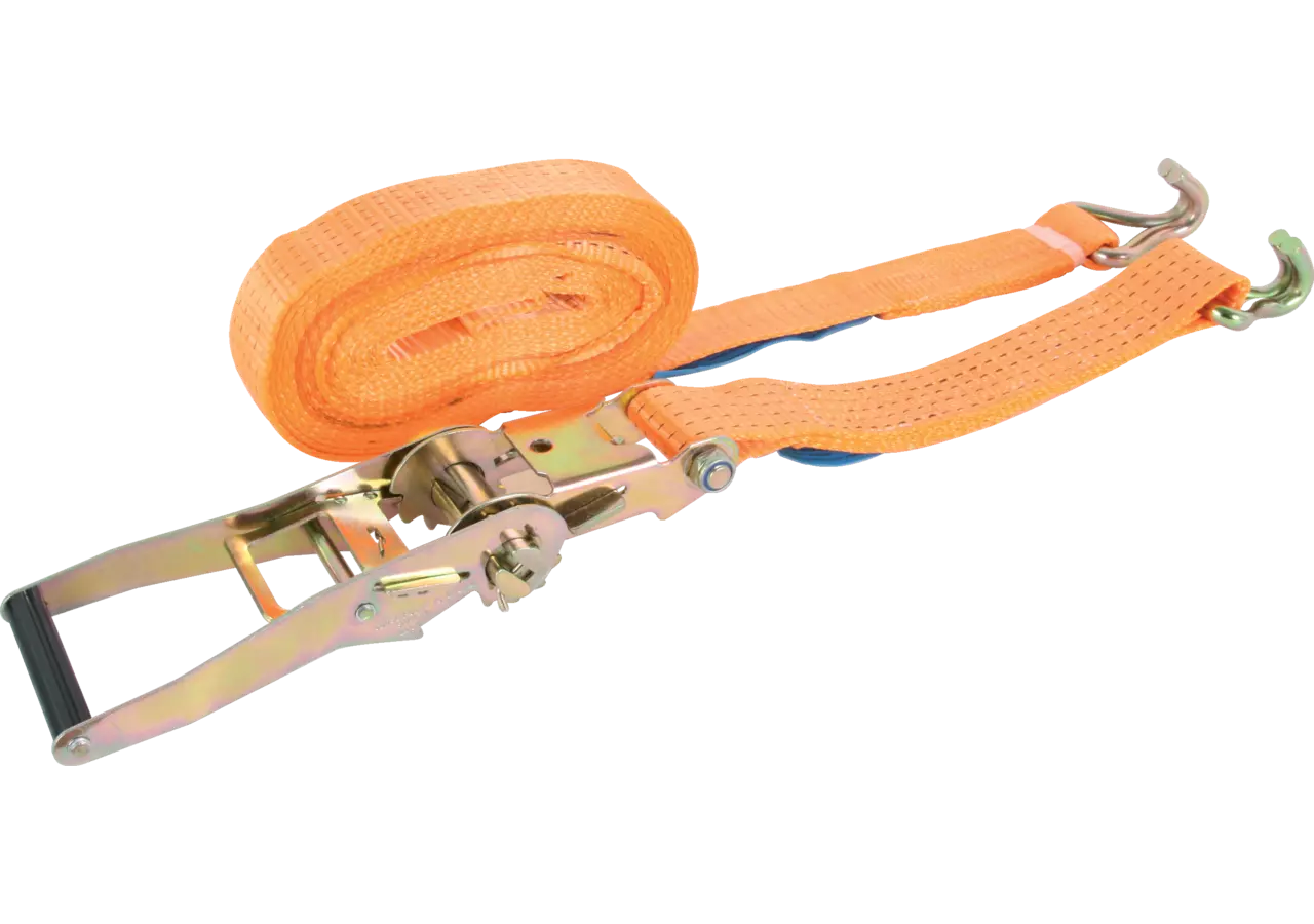 Zurrgurt ZSP50 10 Meter mit Ratsche und Spitzhaken, 2-teilig nach EN12195-2 McBull