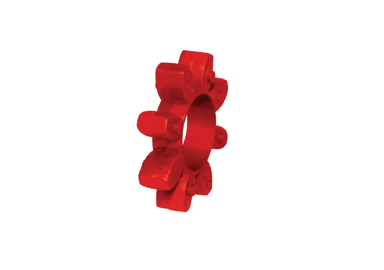 Zwischenglied Rot, Type 48/60, 98 Shore A, Hochmoment GartenShop24