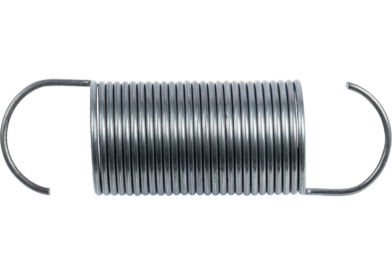 Zugfeder Dm 30 x 121,5 x 2 mm Stahl blank GartenShop24