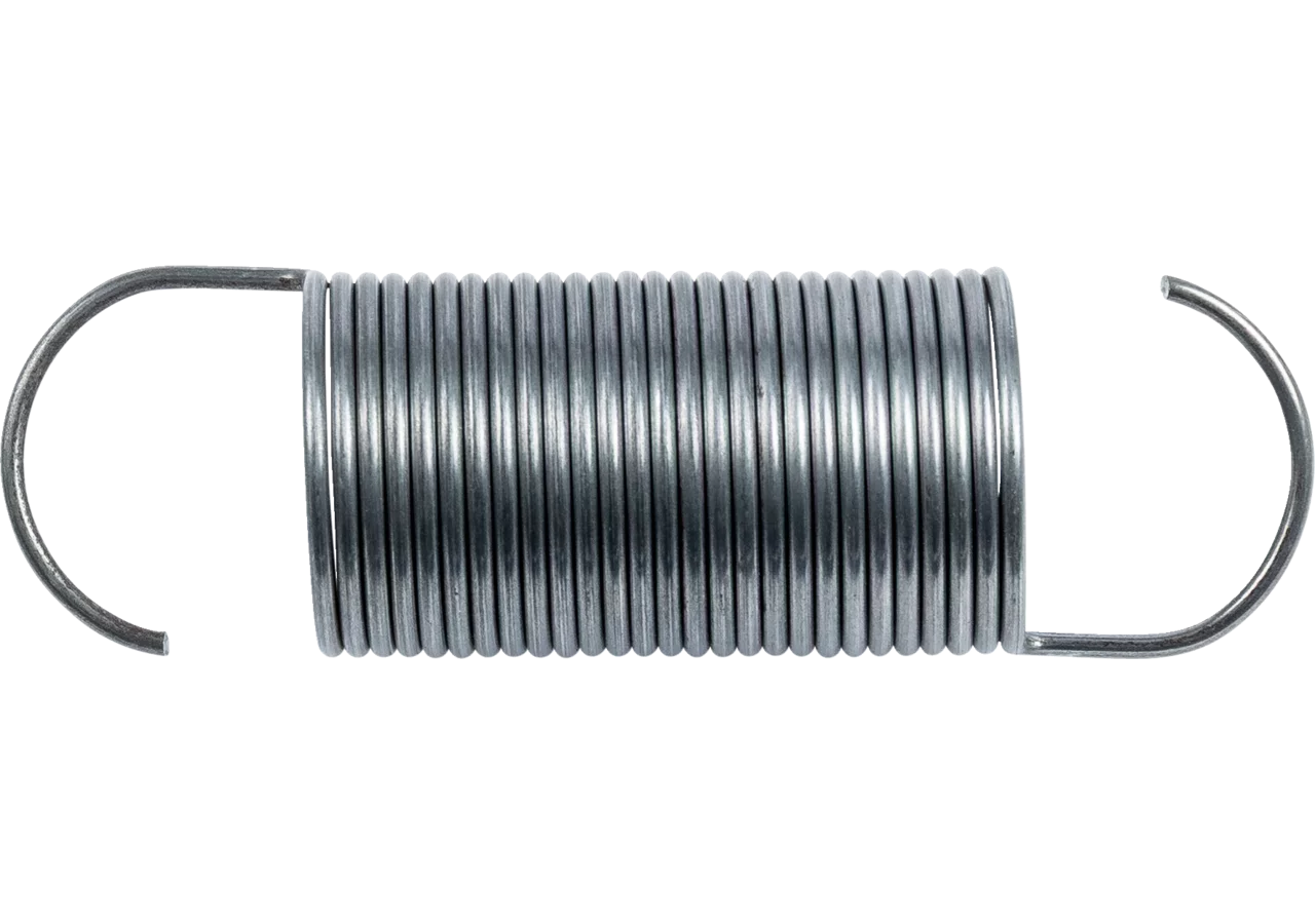 Zugfeder Dm 30 x 121,5 x 2 mm Stahl blank GartenShop24