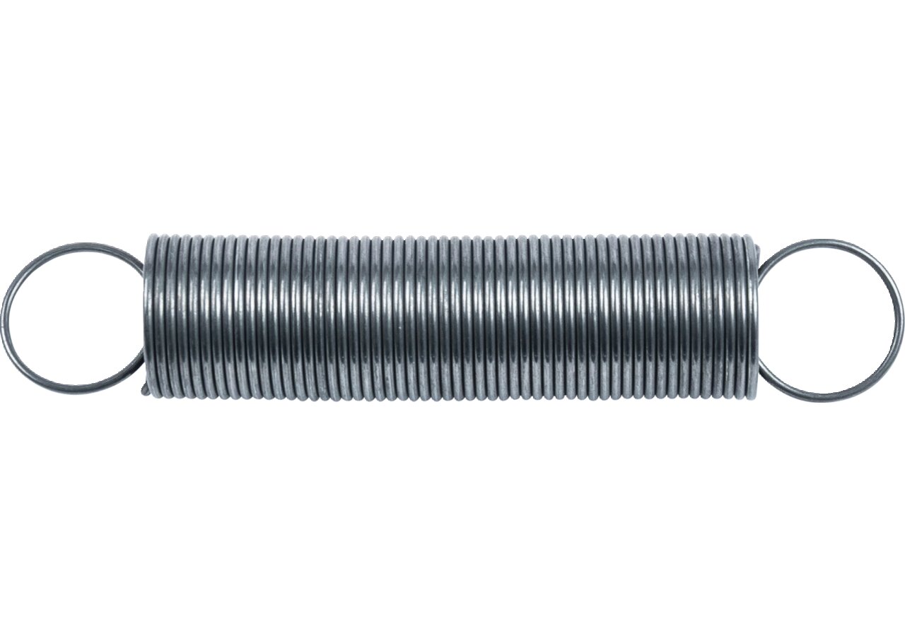 Zugfeder Dm 30 x 161,6 x 2 mm Stahl blank GartenShop24