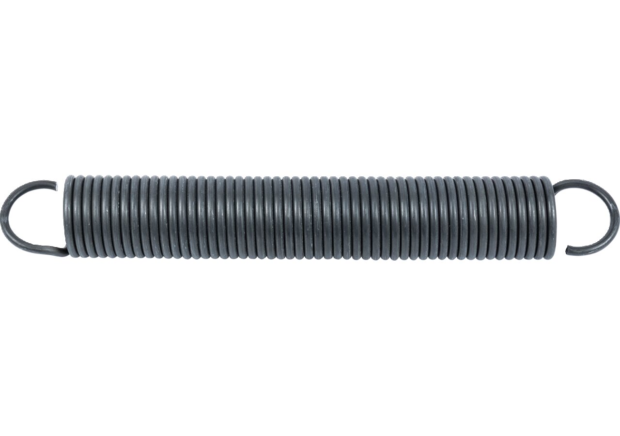 Zugfeder Dm 54 x 395 x 6 mm Stahl blank GartenShop24