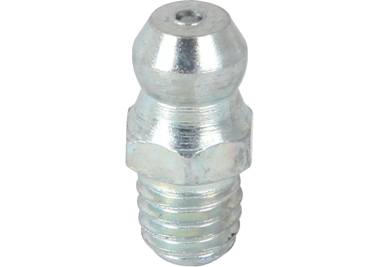 Kegelschmiernippel zum Einschrauben, M10 x 1,5, H1-180°, 10 Stück Stahl verzinkt, DIN71412-A Samoa-Hallbauer