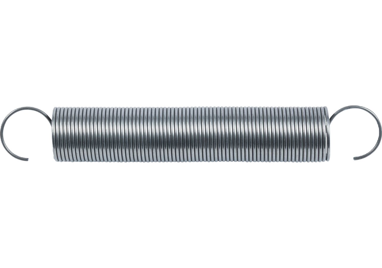 Zugfeder Dm 5 x 145 x 0,5 mm Stahl blank GartenShop24