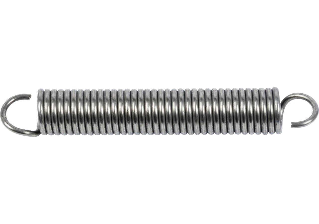 Zugfeder Dm 9 x 60 x 1,25 mm Stahl blank GartenShop24