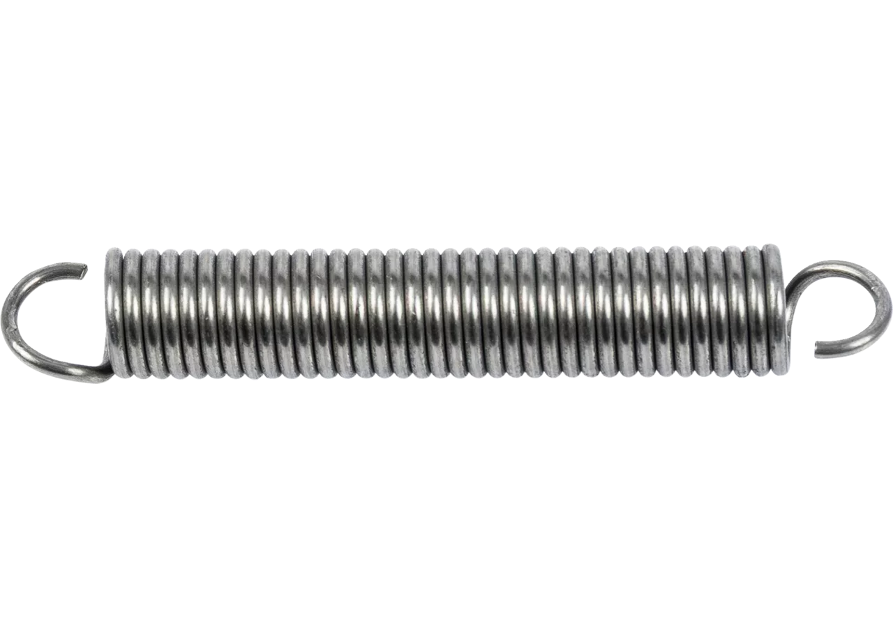 Zugfeder Dm 9 x 60 x 1,25 mm Stahl blank GartenShop24