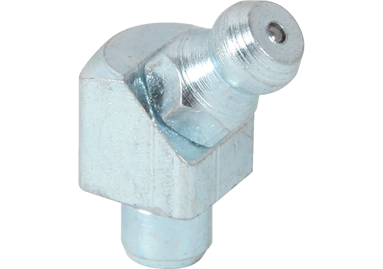 Kegelschmiernippel zum Einschlagen Dm 6 mmm, H2-45°, 10 Stück Stahl verzinkt, DIN71412-B Samoa-Hallbauer