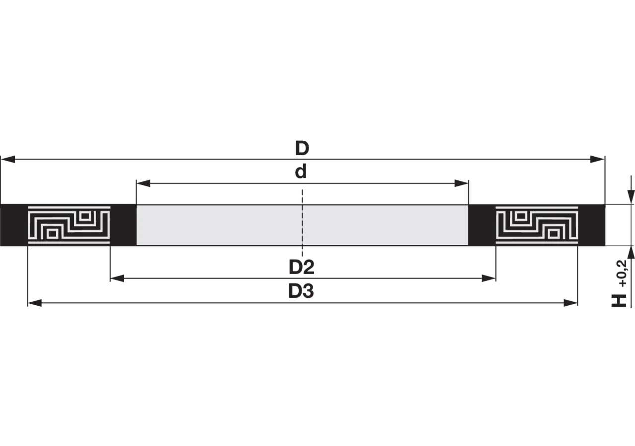 Labyrinthdichtung LSTO Dm 45 x 85 mm Nilos