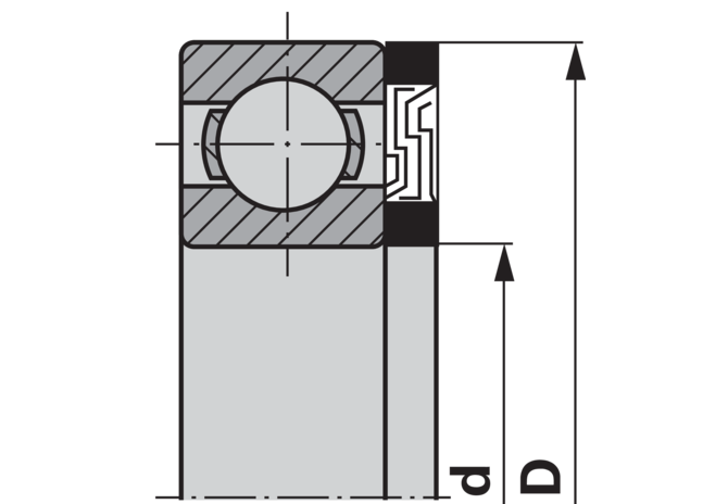 Labyrinthdichtung LSTO Dm 45 x 85 mm Nilos