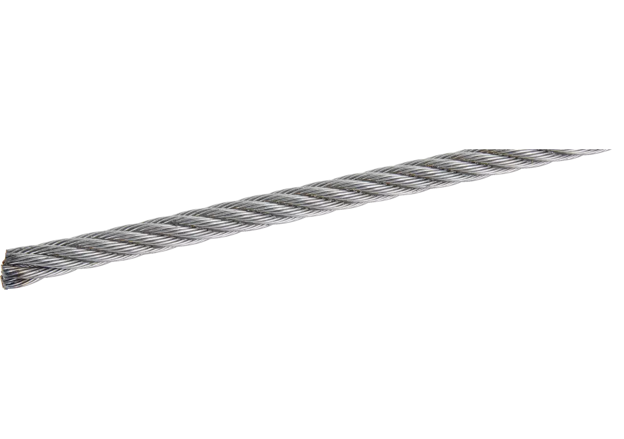 Stahldrahtseil Dm 8 mm (6 x 19 + 1SE) für Schrapperwinde Stahl verzinkt, DIN3060 GartenShop24