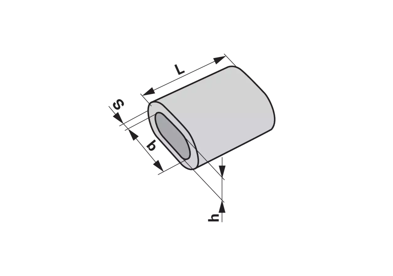 Pressklemme Dm 4 x 14 mm aus Aluminium, DIN3093 / EN13411-3 GartenShop24