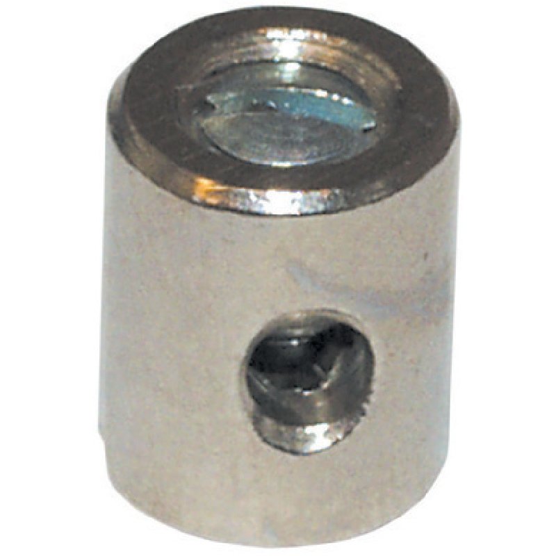 Schraubnippel Dm 7,0 x 9,0 mm, mit Linsenschraube, 10 Stück passend für Seilzug Dm 2,5 mm