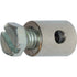 Schraubnippel Dm 7,0 x 9,0 mm, mit Sechskantschraube, 10 Stück passend für Seilzug Dm 2,5 mm