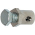 Schraubnippel Dm 6,95 x 10,0 mm, mit Sechskantschraube, 10 Stück passend für Seilzug Dm 2,2 mm