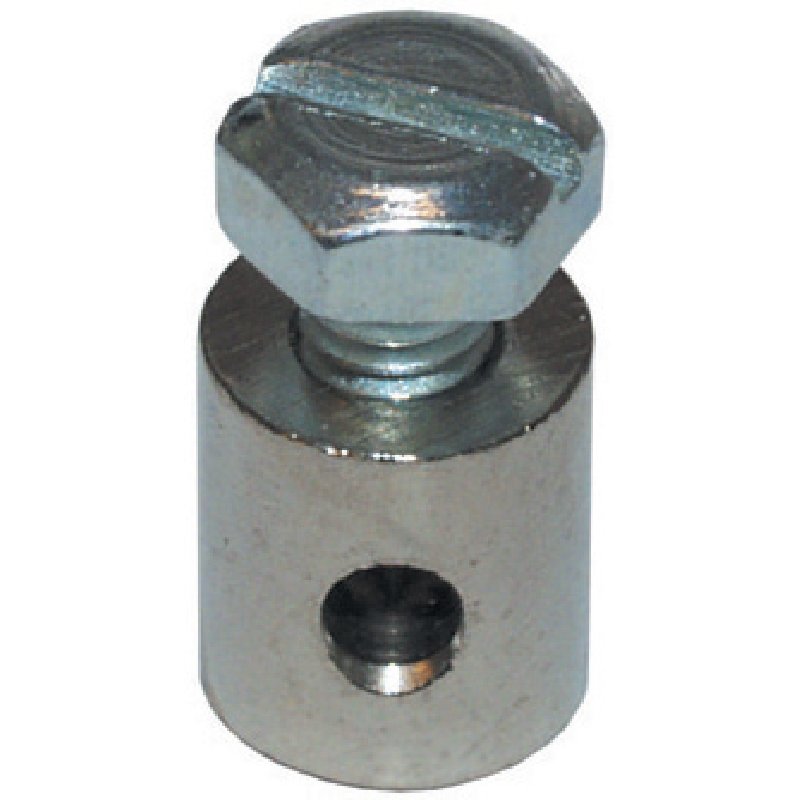 Schraubnippel Dm 8,0 x 9,0 mm, mit Sechskantschraube, 10 Stück passend für Seilzug Dm 2,6 mm
